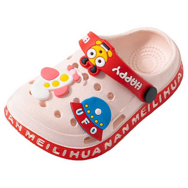 EVA ultra light boy and girl baby and toddler anti slip hole shoes childrens sandals astronaut UFO sandals Z250410