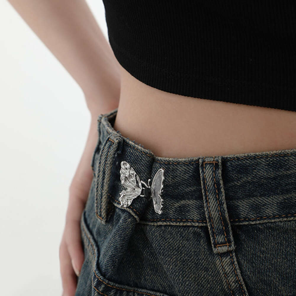 Vintage Butterfly Waist Cincher Metal Minimalist Luxury Simple Ins Original Niche Trendy Cool Hidden Buckle
