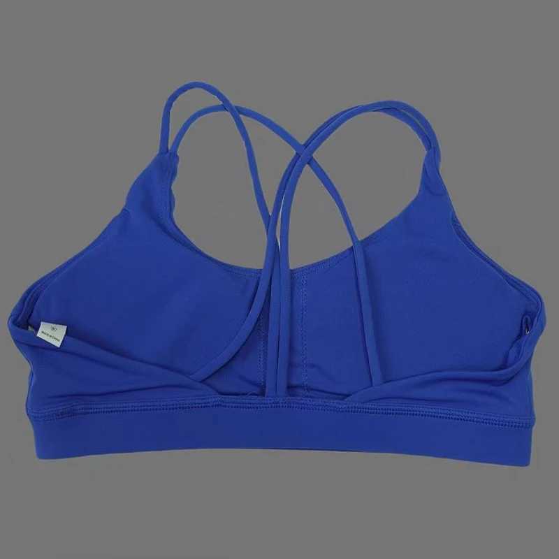 Solid color soft womens yoga bra tight fitting fitness and gathering high-strength shock-absorbing fitness running and cycling sports braXJ250410