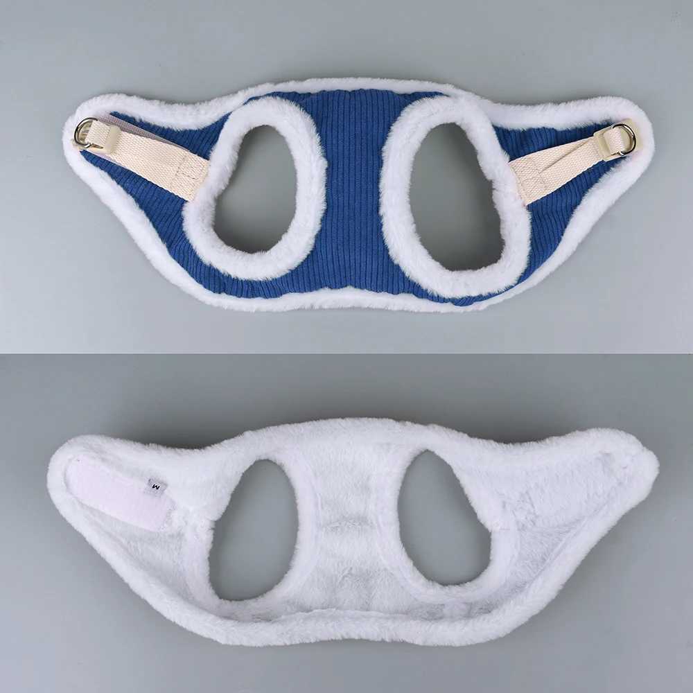 Warm Winter Dog Harness and Leash Set Soft Fur Cat Dog Vest Harness For Small Medium Dogs Cats Chihuahua French Bulldog J251110