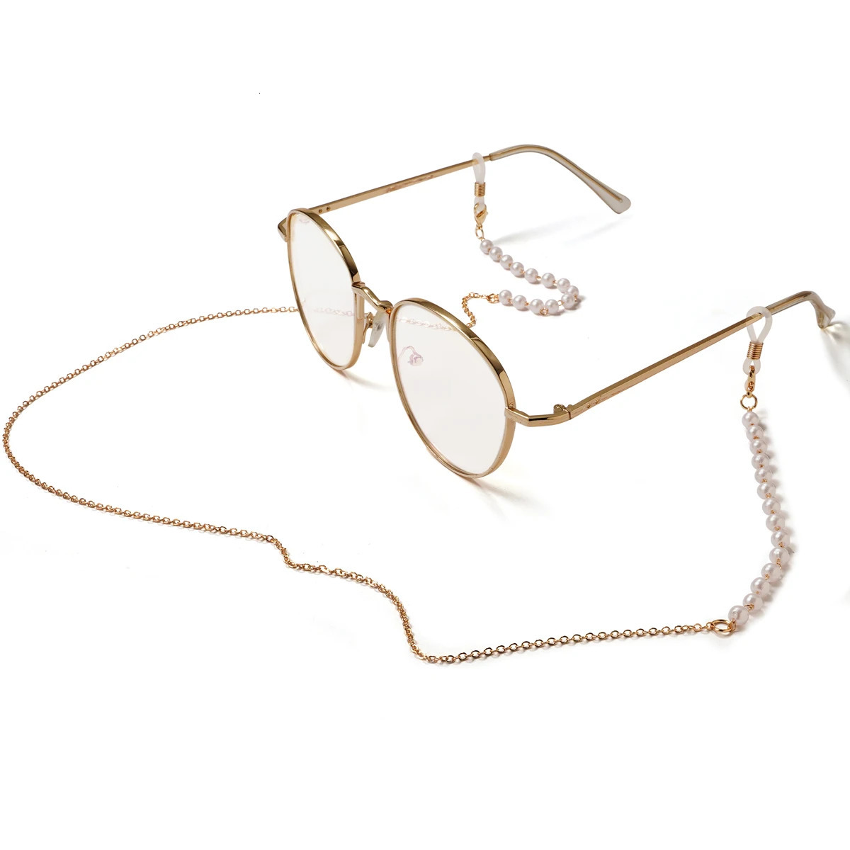 Womens Sunglasses Mask Chain Acrylic Pearl Crystal Glasses Glass Hanging Rope Fashion Jewelry Wholesale 250410