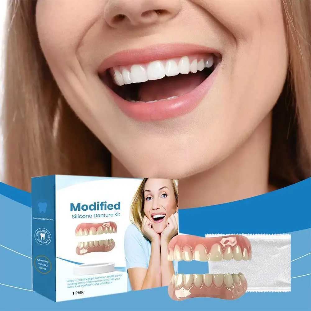 1 pair of silicone dental upper and lower surface simulation nursing filling interdental dental pads orthodontic M5R0 M250409