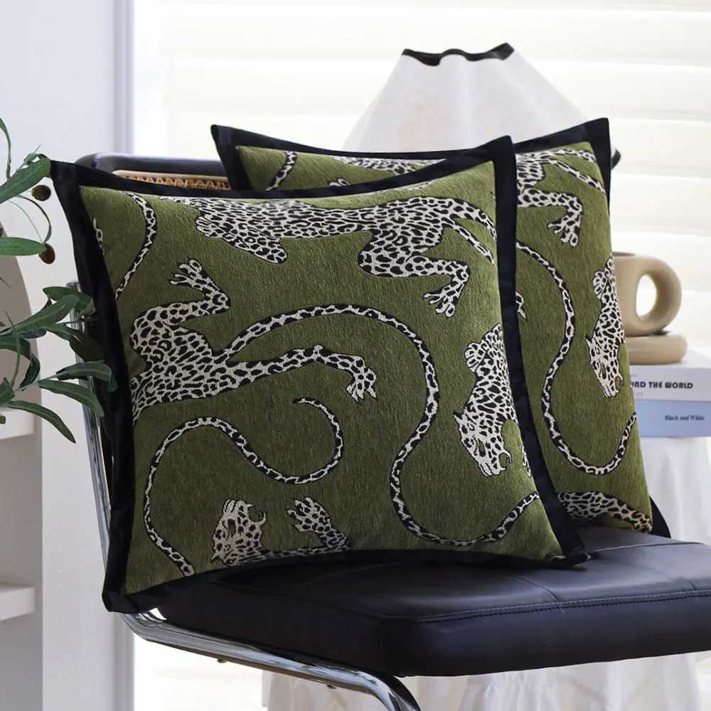 Soft Chenille Throw Pillow Cover 45x45 Jacquard Cushion Case for Sofa Bed Decor Modern Home Living Room Decorative Pillowcase Y251110