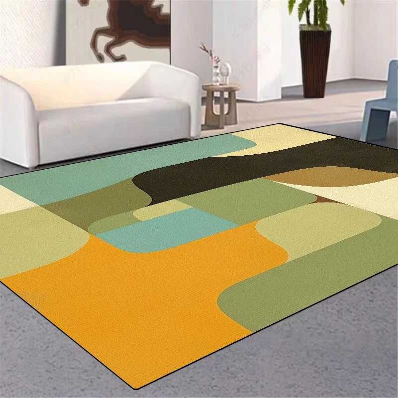 Modern Geometric Abstraction Large Carpet for Living Room Decor Sofa Area Rug Y251110
