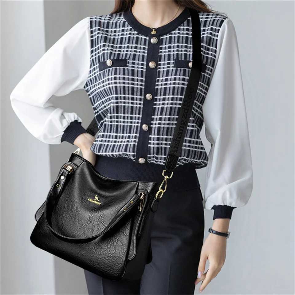 Genuine Brand Soft Leather Top-handle Bags Female Handbags Women Shoulder Crossbody Tote Messanger Bag Large Capacity Sac A Main K251110