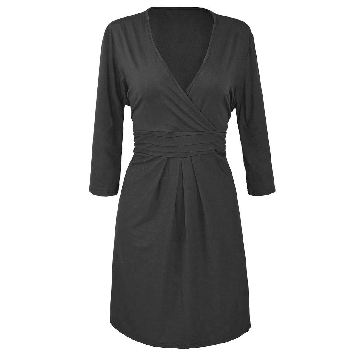 2025 OL Office V-Neck Medium Sleeve Slim Fit Dress Large Women's Wear