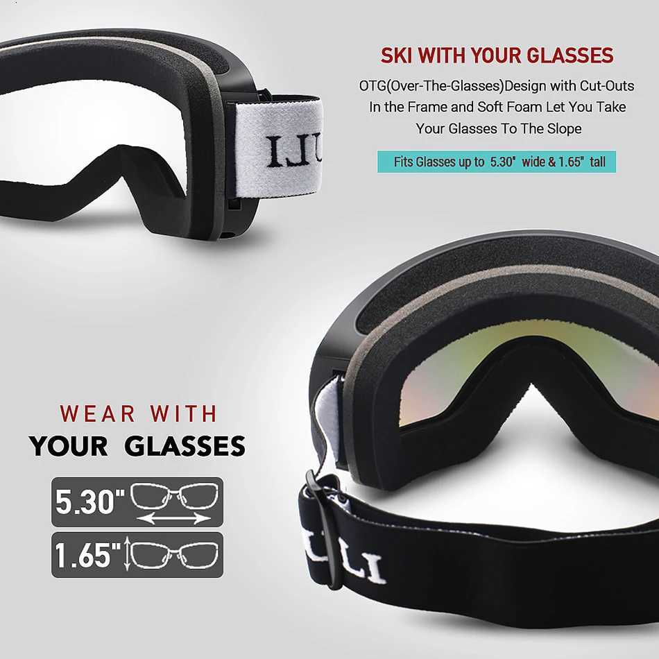 Ski GogglesWinter Snow Sports with Anti-fog Double Lens ski mask glasses skiing men women snow goggles M3 K251110