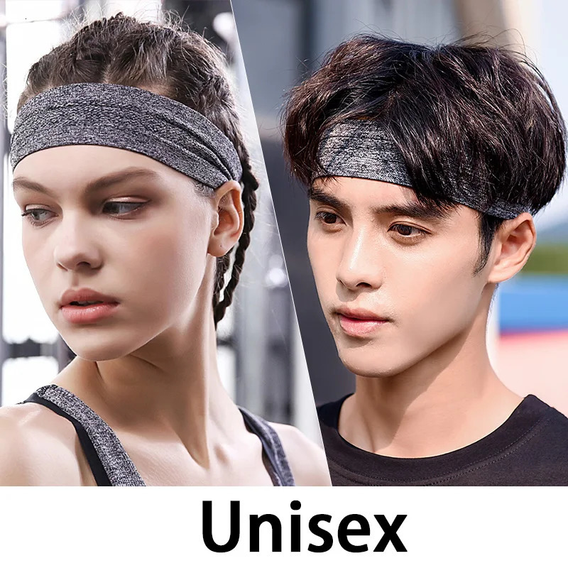 1pcs Sweatband Moisture-Wicking Breathable Men Women Sports Elastic Headband for Fitness gym Running basketball 250410