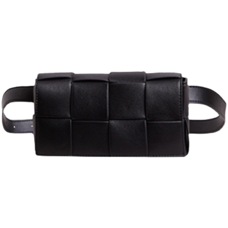 2025 new ins blogger's hand-woven bag: MINI waist bag chest bag three-dimensional trendy single-shoulder crossbody bag