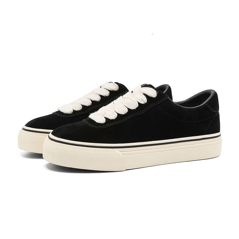 Suede Niche Workwear Sneakers Men Retro Casual Thick Sole Leather Low-top Vulcanized Shoes Japanese Style C1597