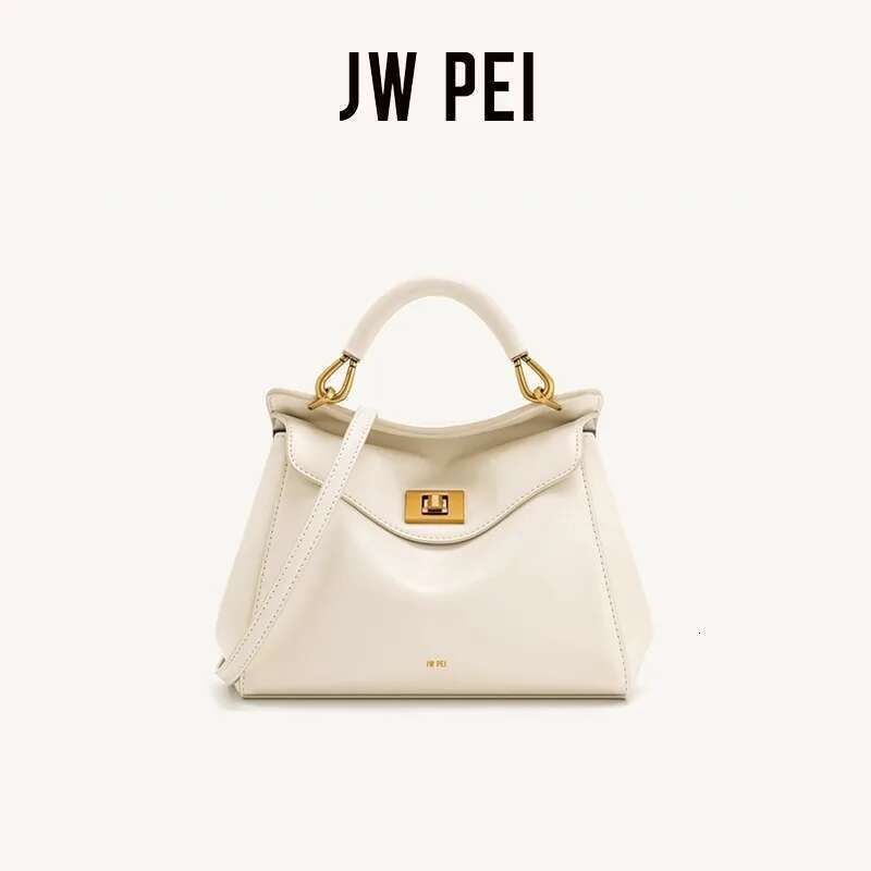 Jw Pei Lunch Box Shoulder Crossbody New Women's Handbag Commuting Fashion Genuine Leather Bag Female 2025 Spring Top-Handles BGA