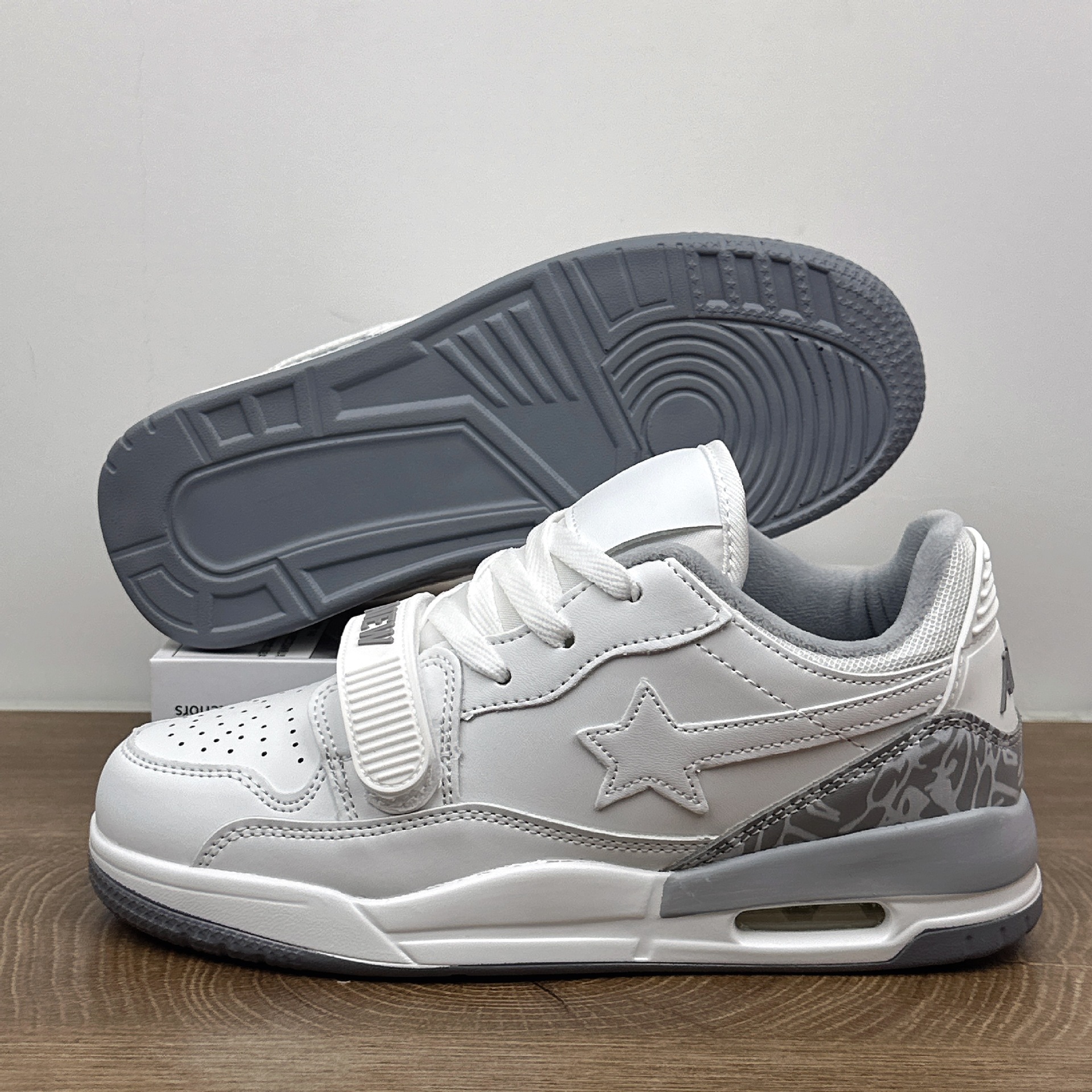 Free shipping affordable luxury Air cushion star sports shoes womens new spring autumn shoes thick soled versatile board shoes