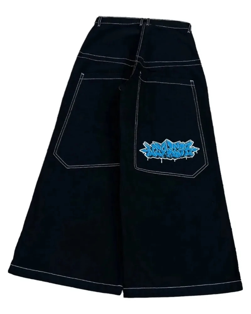 Y2K Baggy Jeans men Harajuku 2000s vintage Embroidered high quality jeans Hip Hop streetwear men women Casual wide leg jeans 250409