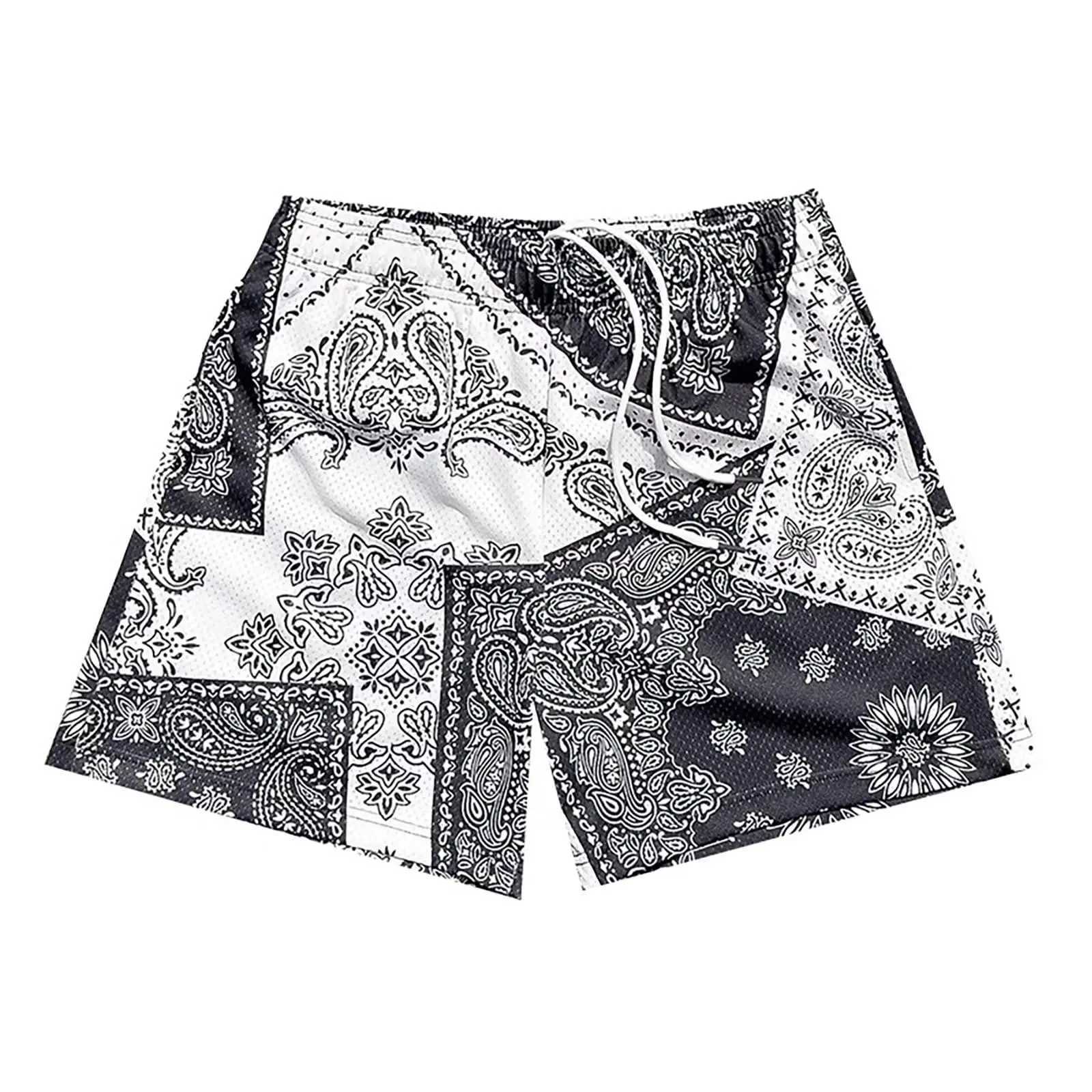 Mens Paisley Pattern Fashion Shorts for Boys Summer Cool Hawaii 3D Printed Casual Swimming Relay Quick Dry Surfboard Shorts X250410