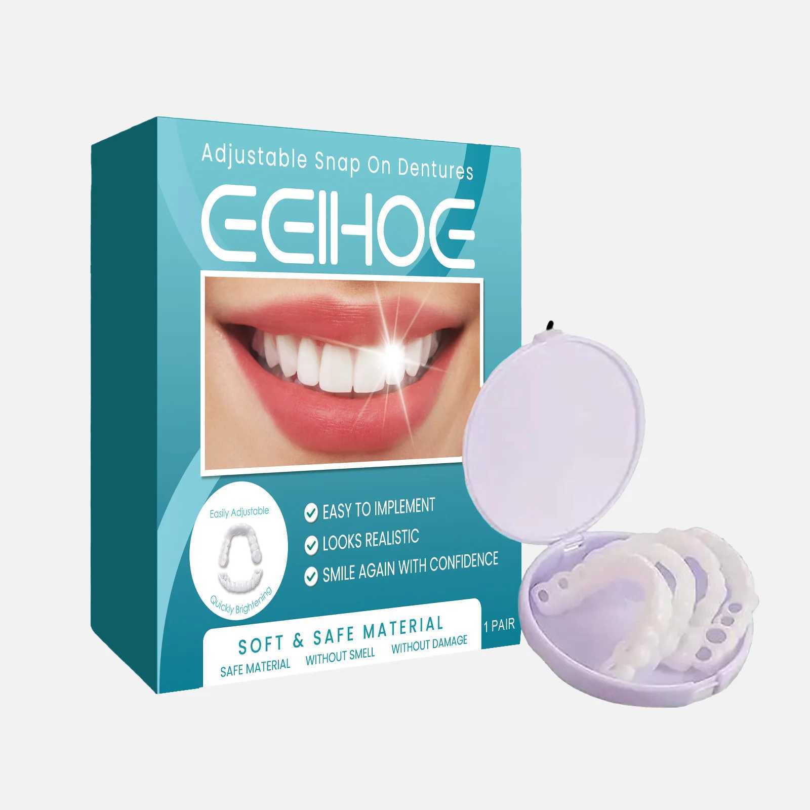 New Arrival Eelhoe 1 pair adjustable teeth set whitening teeth temporary Smile oral hygiene care teeth veneer false teeth set Z250410