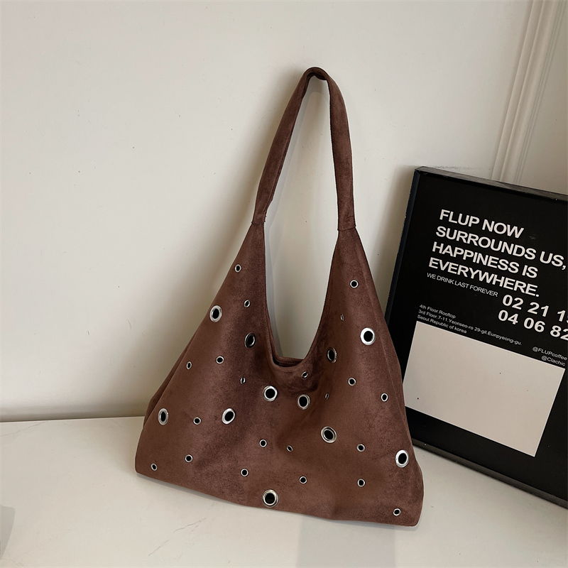 Autumn new women's retro high-end wide shoulder bag, casual versatile crossbody bag, high-end commuting leisure bag, shopping bag, versatile wome