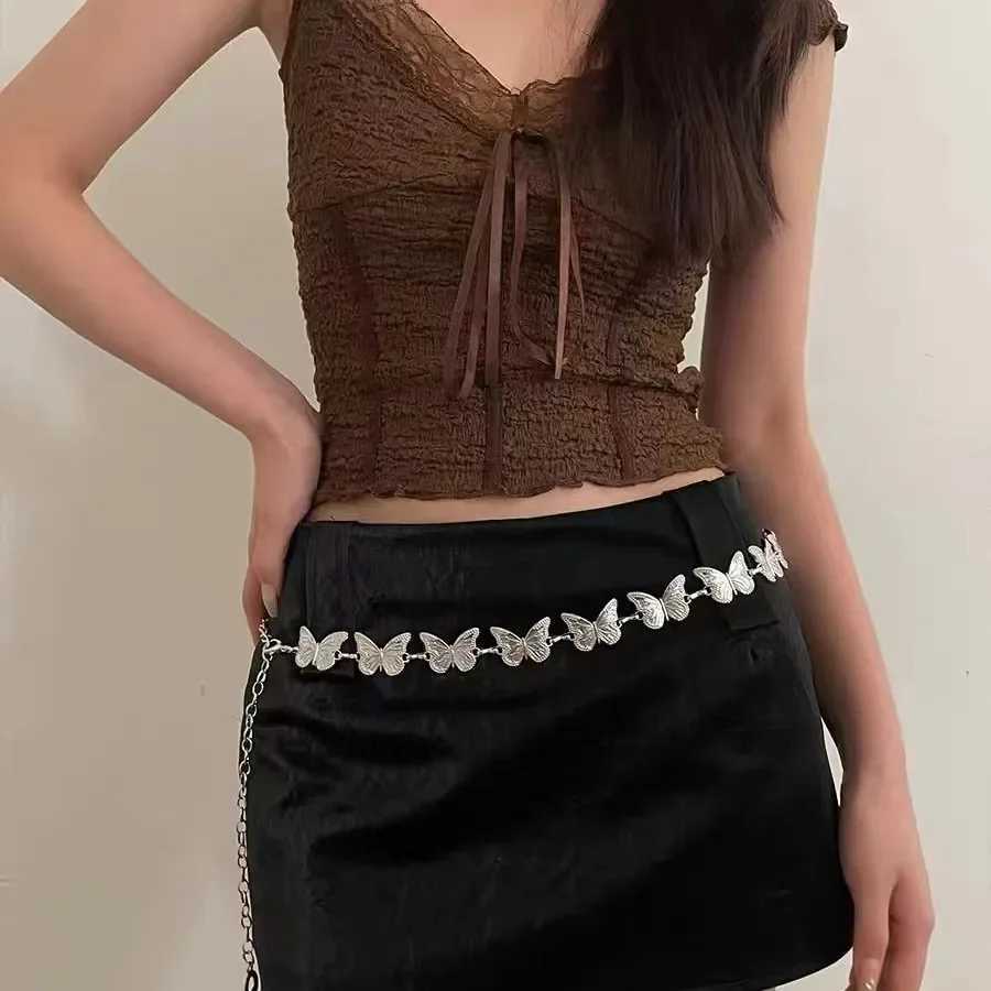 Fashion waist chain Warm and sweet high-quality Y2K Harajuku strap with adjustable punk metal strap X250410