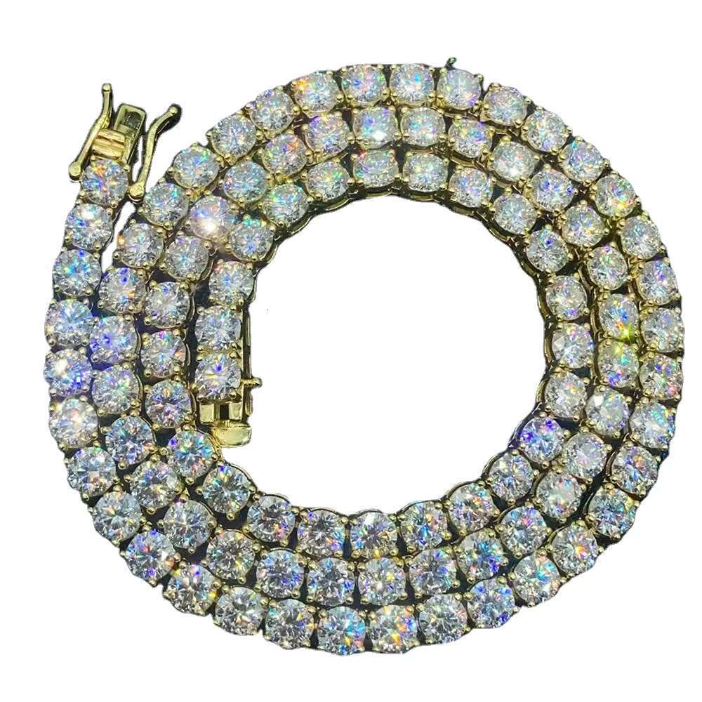 Fine Jewelry Selling 2mm-6.5mm D Color VVS Moissanite Tennis Chain Bracelet 925 Sterling Silver Moissanite Chain