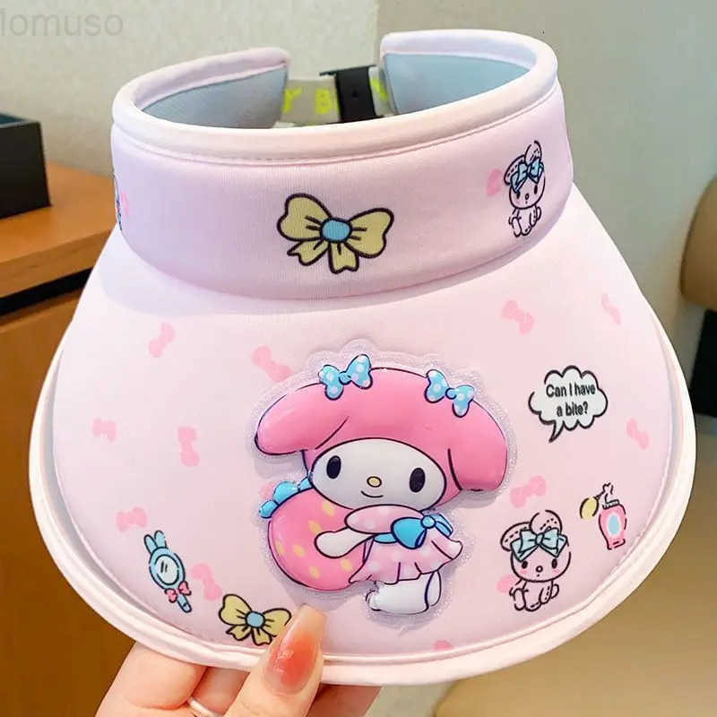 Sanrio cartoon character kuromi new style childrens hat cartoon sun hat summer sun protection ultraviolet sun hat wholesale H251110