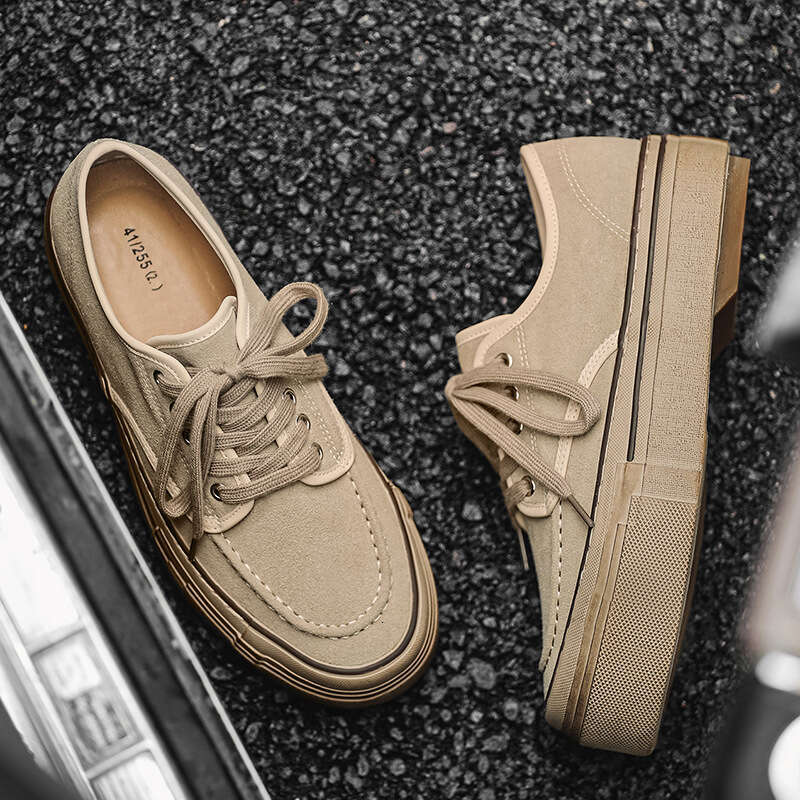 Men's Suede Leather Versatile Sneakers Trendy Brand Duck Hunting Retro Height-Increasing Low-Top Casual Board Shoes X531