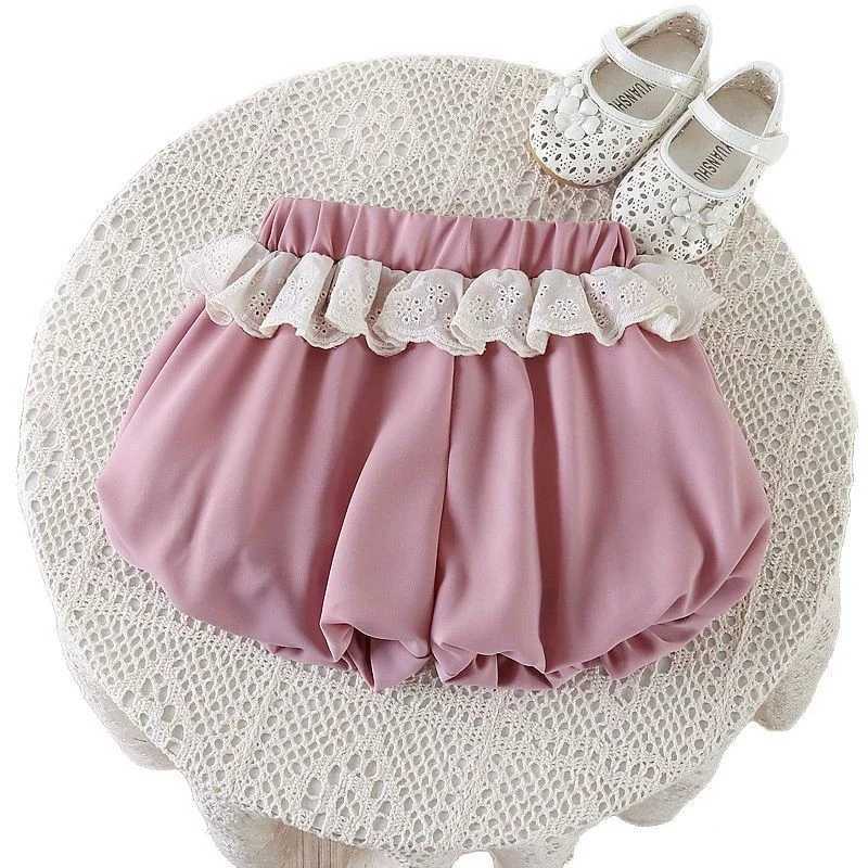 Summer Baby Shorts Girls Lace Pants Cute Bud Pants 2025 New Childrens Casual Thin Underwear 12M-5 Years Old Z250410