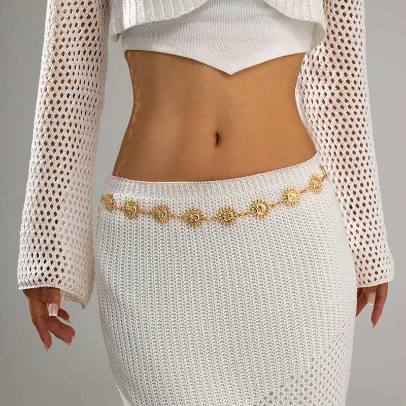 New Bohemian Sun Waist Belly Chain for Warm Summer Sexy Bikini Strap Adjustable Body Chain Holiday Jewelry Accessories Gifts X250410