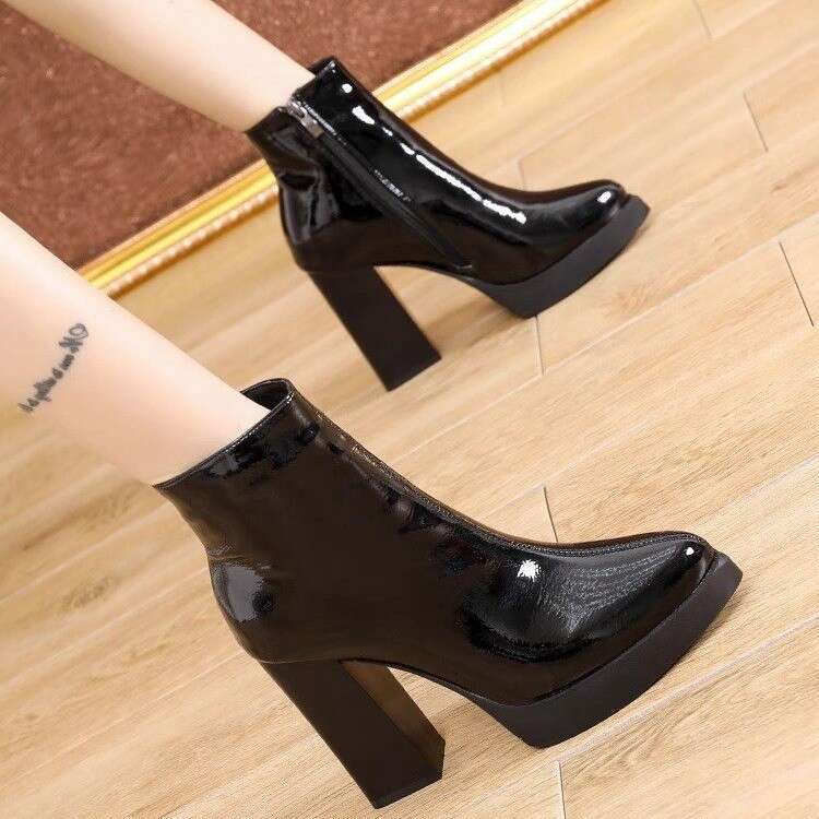 Woman Sandals Waterproof Platform Tube Children S Autumn And Winter New Styles High Thick Heels Short Boots Martin Fashion Boots
