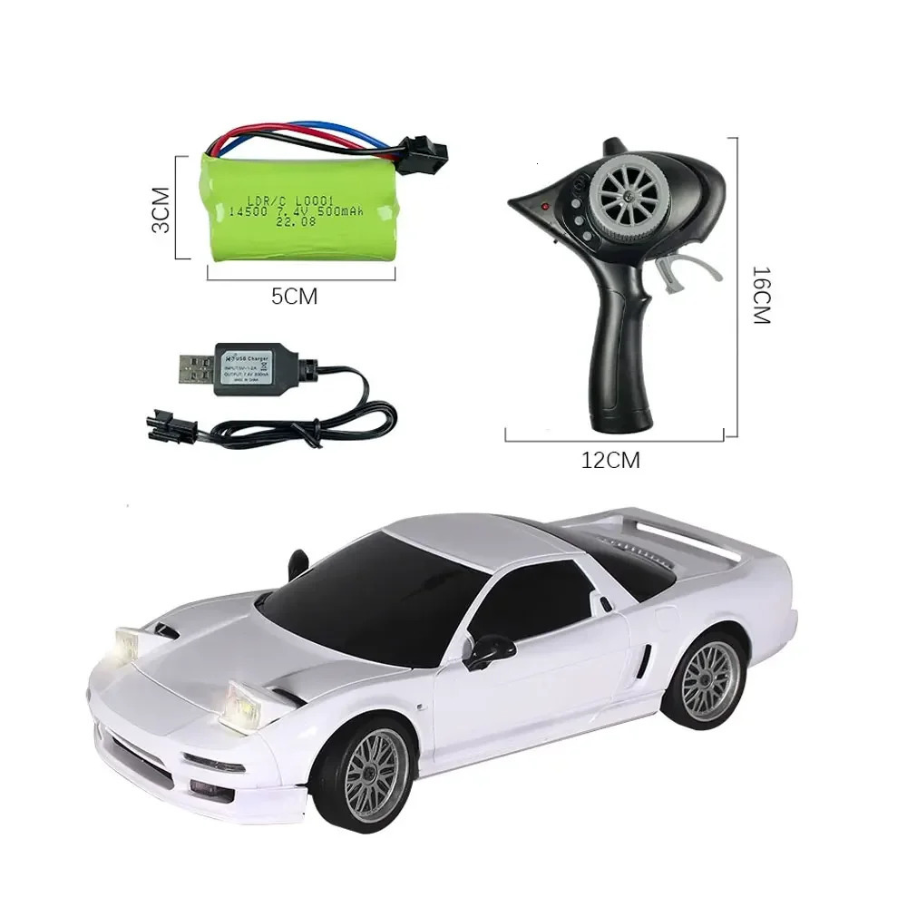 LDRC LD-A02 1/18 RC Drift Car 24G NSX USB Charge Full Scale Controlled Model Children Toys Gifts 251107