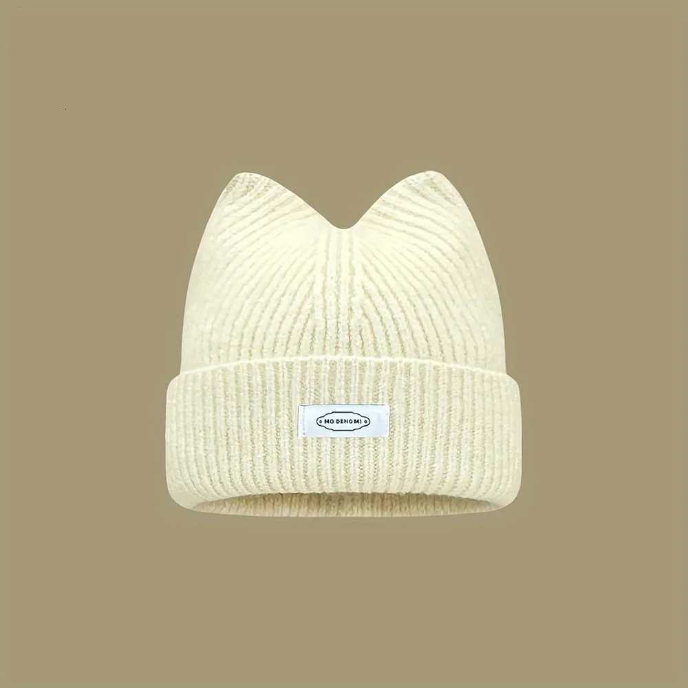 Lady Cat Ear Beanies with Cat Ears and Elastic - Soft Winter Warmth Cute Cat Ears Casual Outfit Christmas giftXJ251110