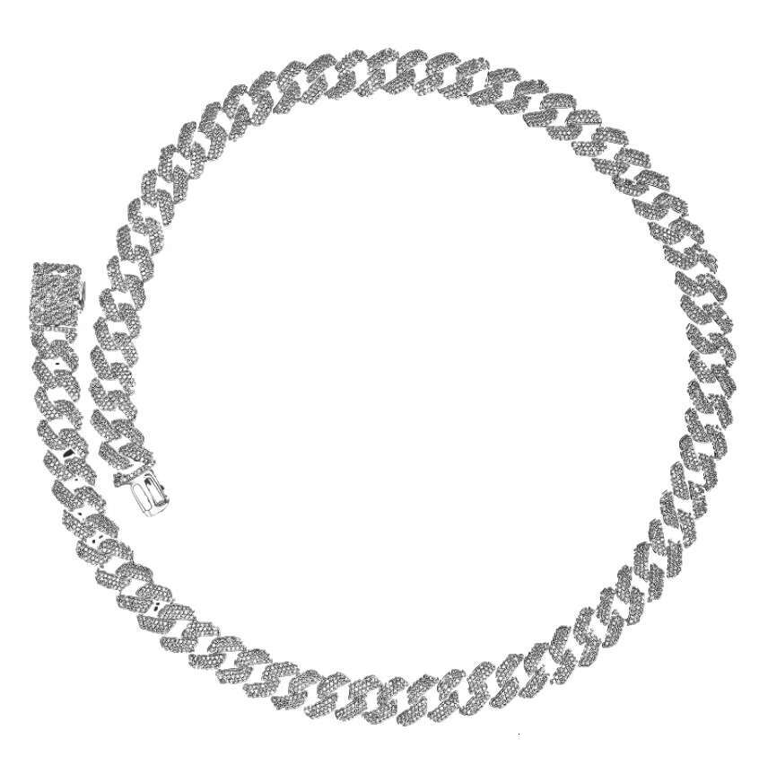 Personalized Cuban Chain Necklace with 10mm Brass Gold Finish Widely Used for Weddings and Gifts Zircon Main Stone