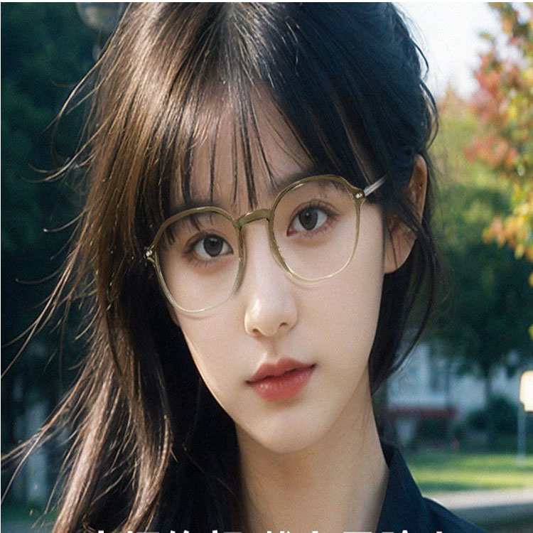 Sunglasses Fashion Luxury Sexy Round Tea Small Frame Eyeglases For Women With Prescription Eyewear Anti Blue Light Reading Glasses