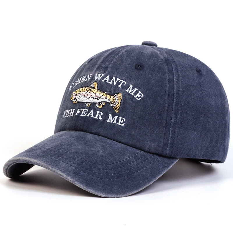 Neutral Fish Dew Washable Baseball Hat Spring and Autumn Outdoor Adjustable Casual Sunscreen 250410