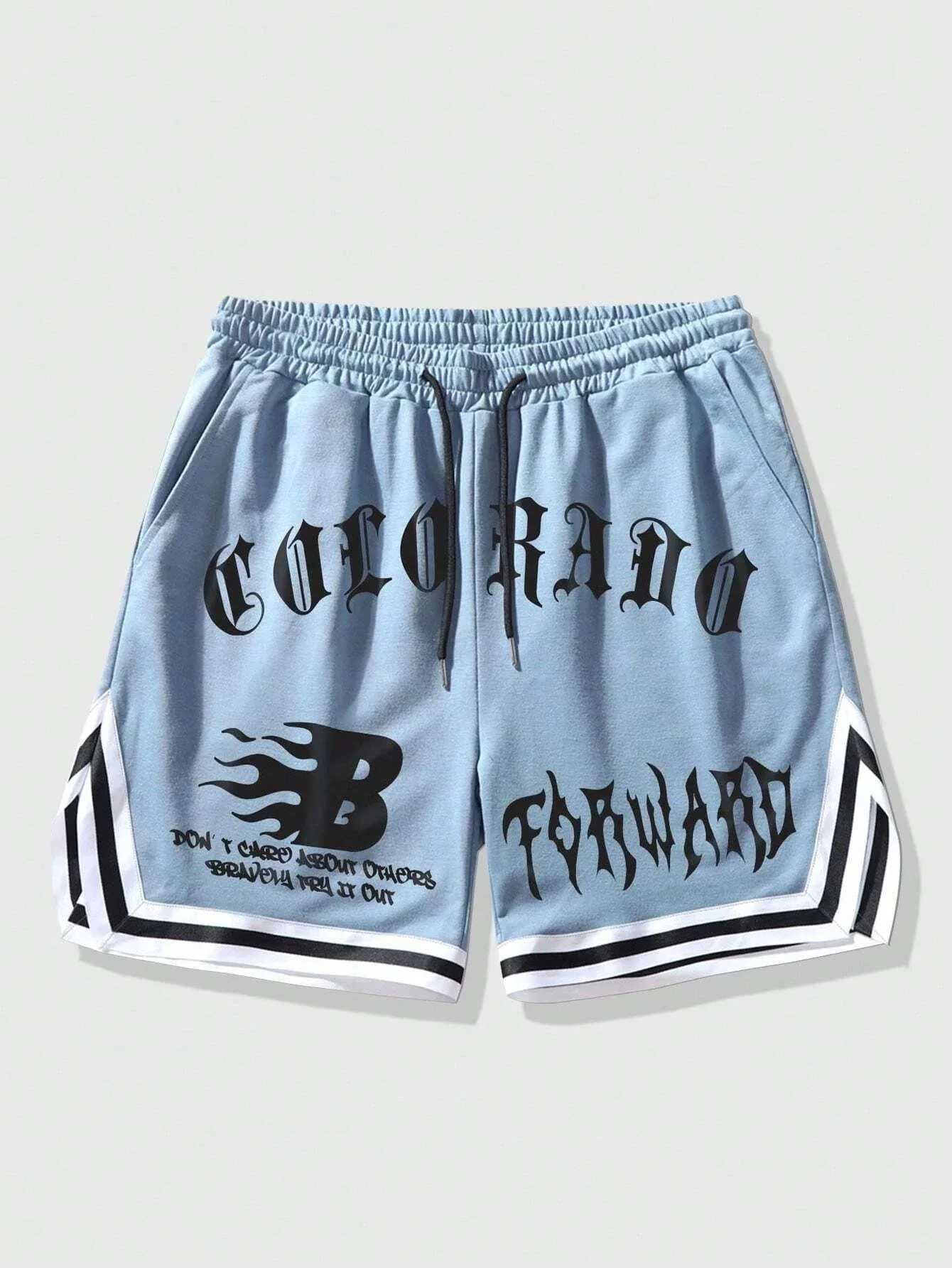 Summer childrens American hip-hop shorts childrens fashion letter printing beach shorts boys and girls sports shorts casual shorts X250410
