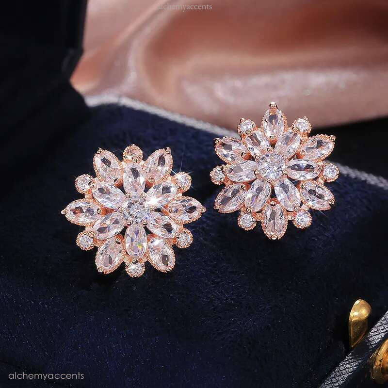 Summer Beach Moissanite wer Earrings For Women Sterg Sier Double Shining CZ Zircon Dia Stud Earring brincos Wedding Party Gifts