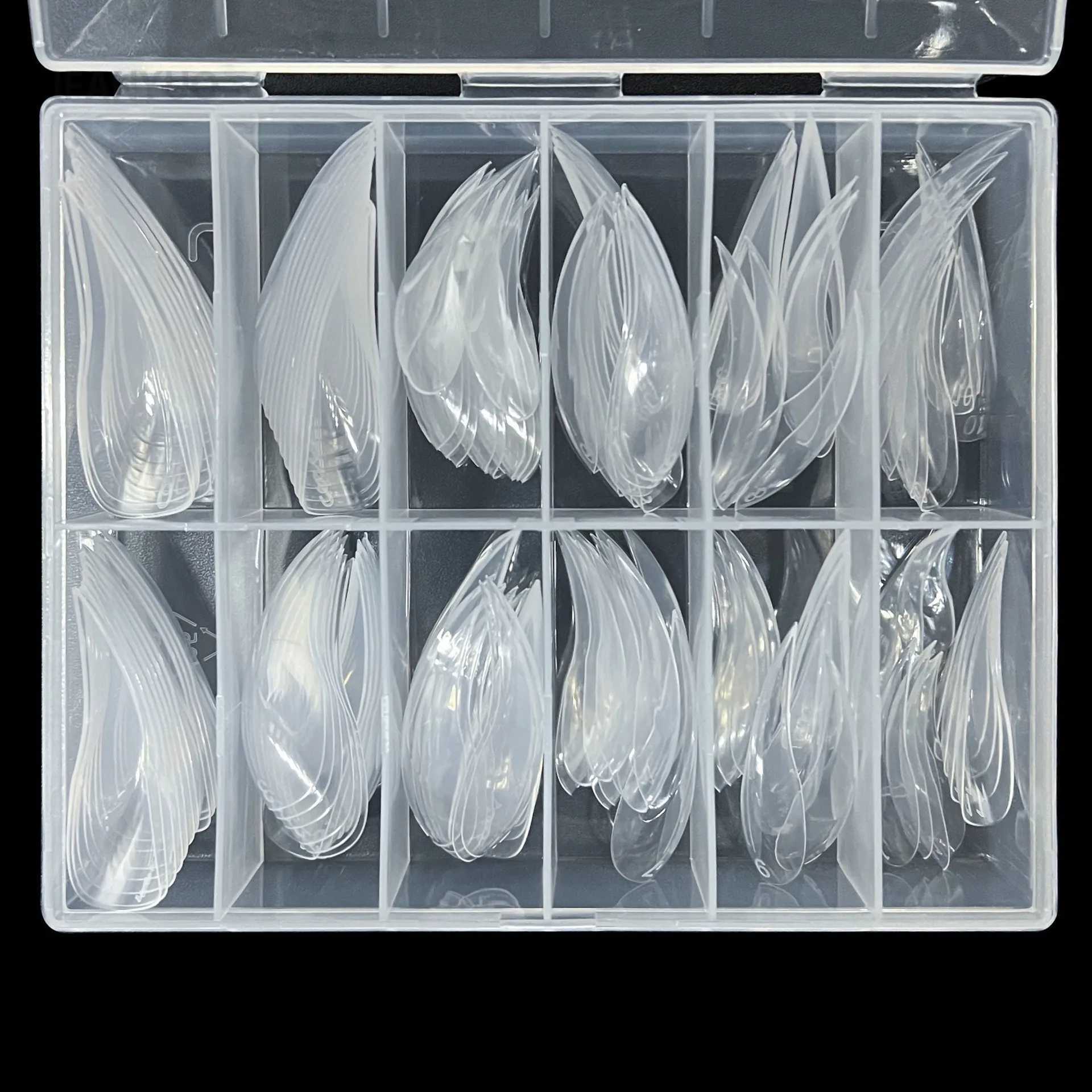00/20pcs 3D eagle claw eagle nail double shape used for poly nail gel extension curve foot sculpture full cover nail mold nail tip W250410