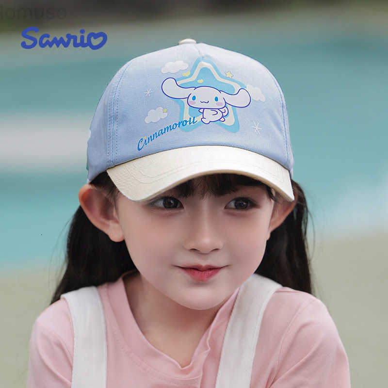 Sanrio Childrens Spring Summer Baseball Cap Girls Sun Hat Boys Duckbill Cap My Melody Casual Hat Cartoon Girls H251110