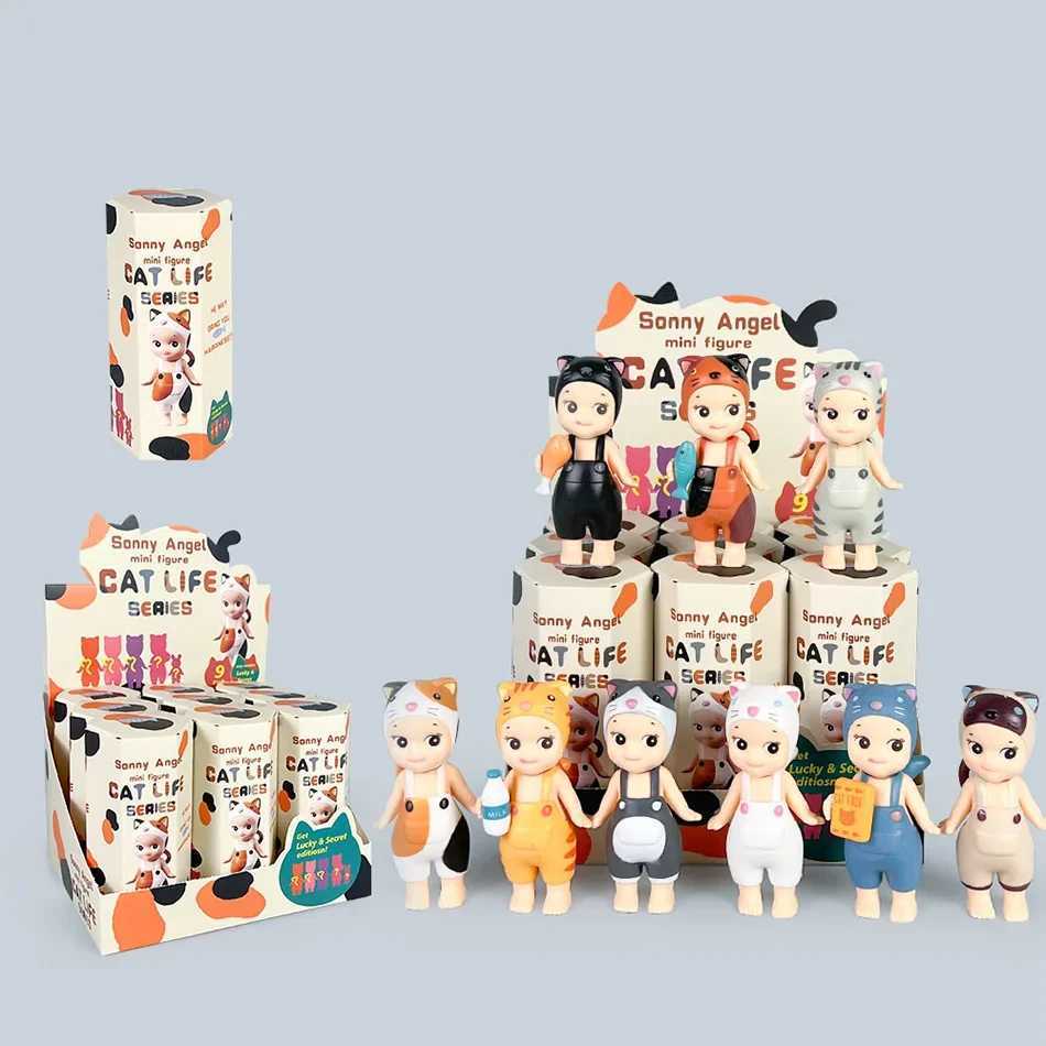 -Sonnny Angel 20th Anniversary Hippers Blind Box Animal Cat Life Series Anime Figures Ornaments Dolls Fans Toy Set For Kids Gift C251110