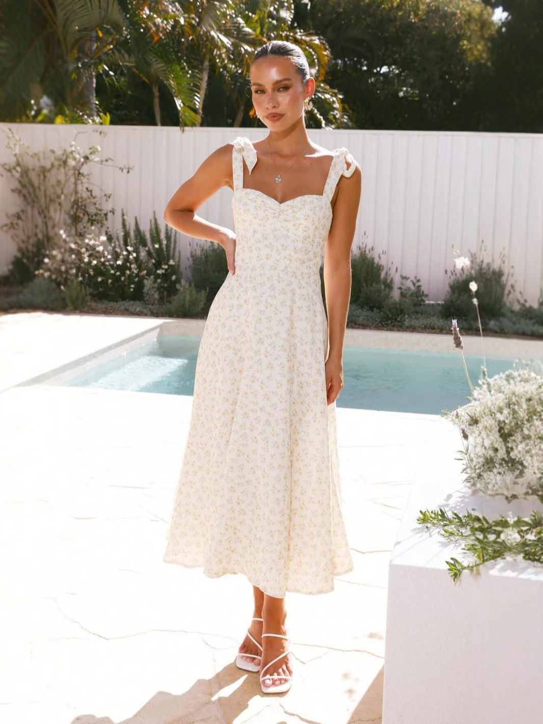 G46Trendy Summer Festival Dress with Bold Printing for Ladies