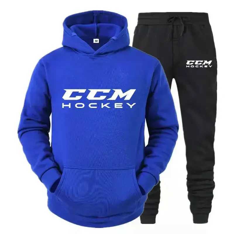 2025 Autumn/Winter CCM Mens Sportswear Set Hoodie High Quality Casual Sportswear Hoodie Pants Warm Sportswear Set Mens Hoodie W251110