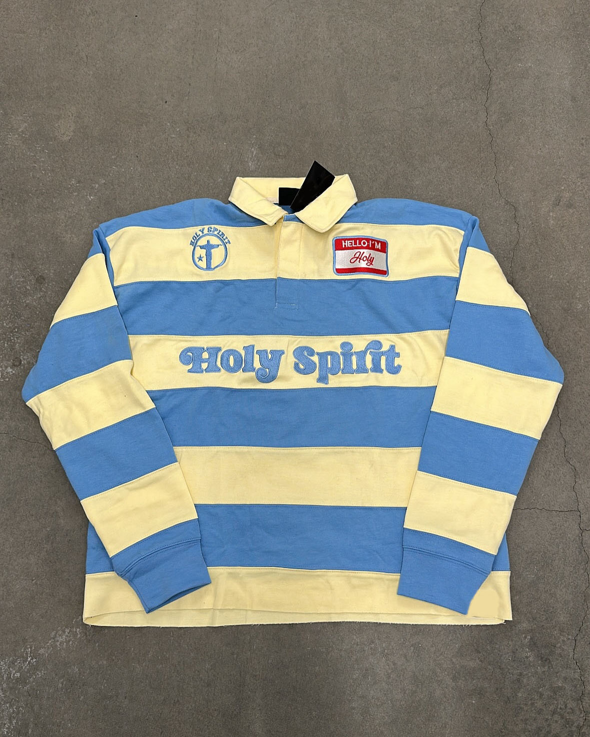 Men's Designer Polos American Street Style Embroidered Letter Polo Shirt Vintage Color-Block Striped Long-Sleeve T-Shirt Oversized Baseball Colla