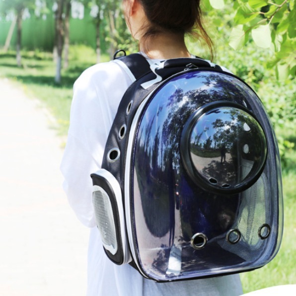 Cat Strap Portable Backpack Space Bag Cat Strap Transparent Panoramic Pet Backpack Travel Outdoor Breathable Pet Bag Designer Bag