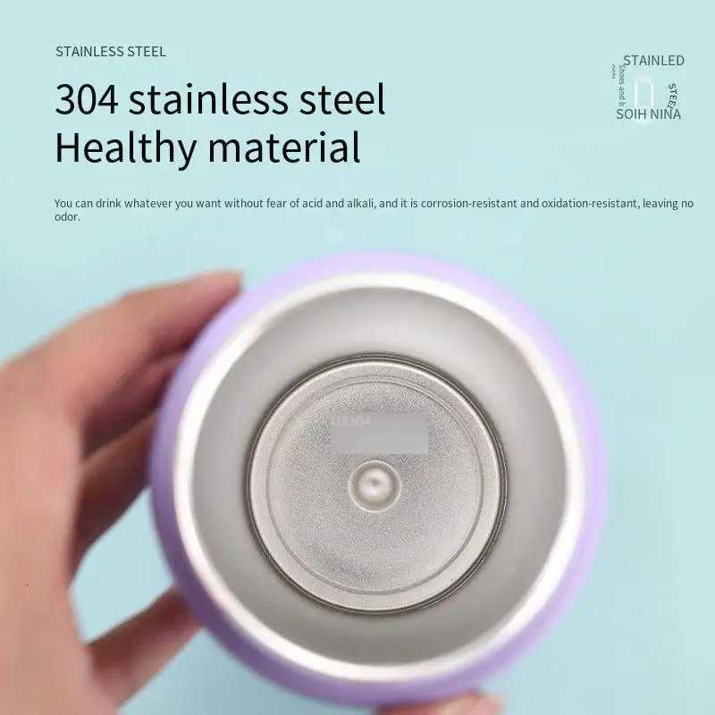 Fashionable cup Cross-border double-lid stainless steel thermos cup outdoor sports fruit cup with high value rope bouncing cup Y251110