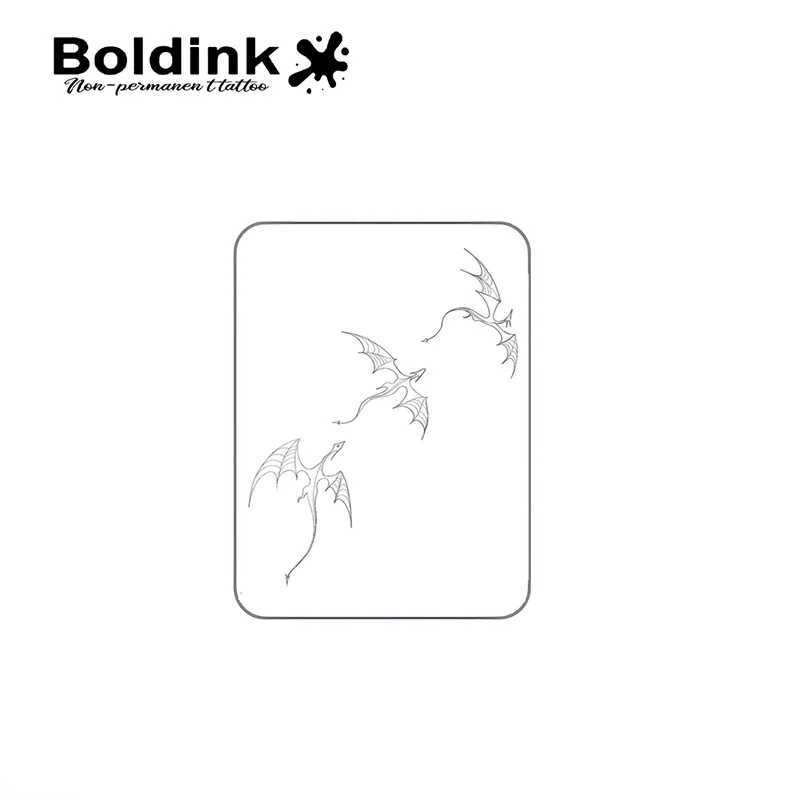 Temporary tattoo of dragon lasting for 15 days with new technology waterproof semi permanent sticker W250410
