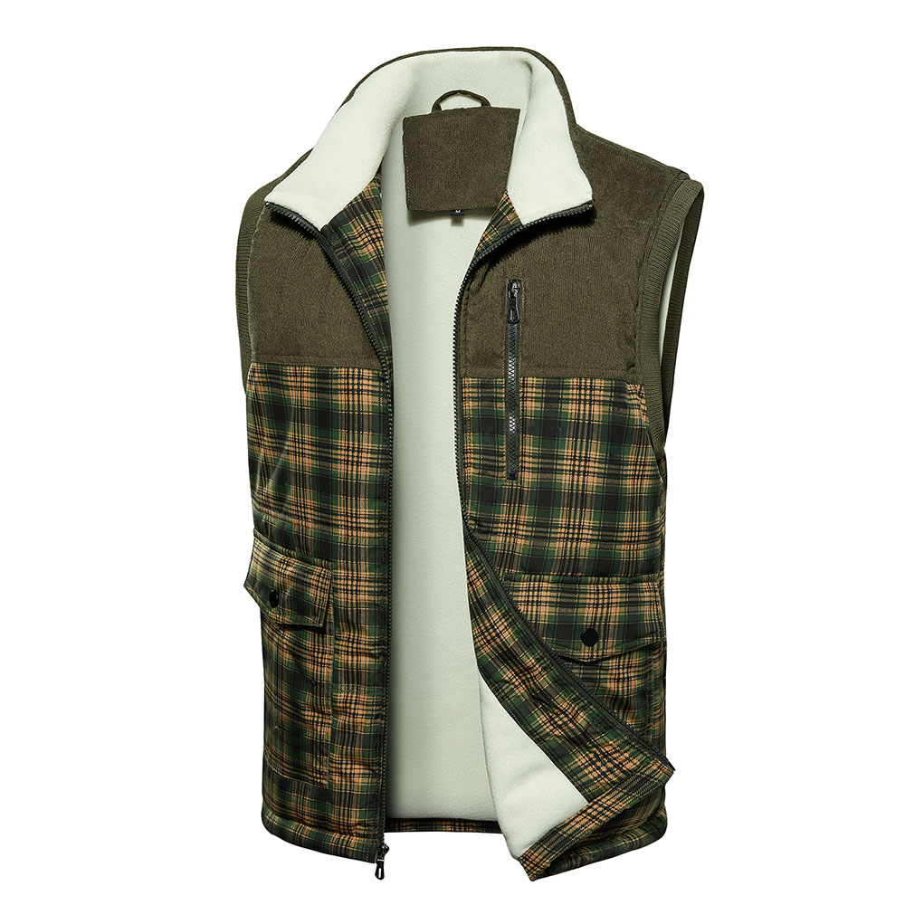 Men's Vest Designer Winter Sleeveless Jacket Mens Plaid Gilet Veste Waistcoat Couple Bodywarmer Jacket Classic Warm Thick Outwear