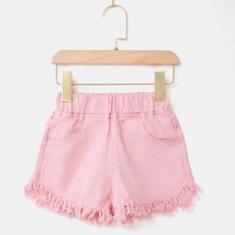 4-12-year-old childrens and girls shorts summer casual candy color childrens cotton shorts Z250410