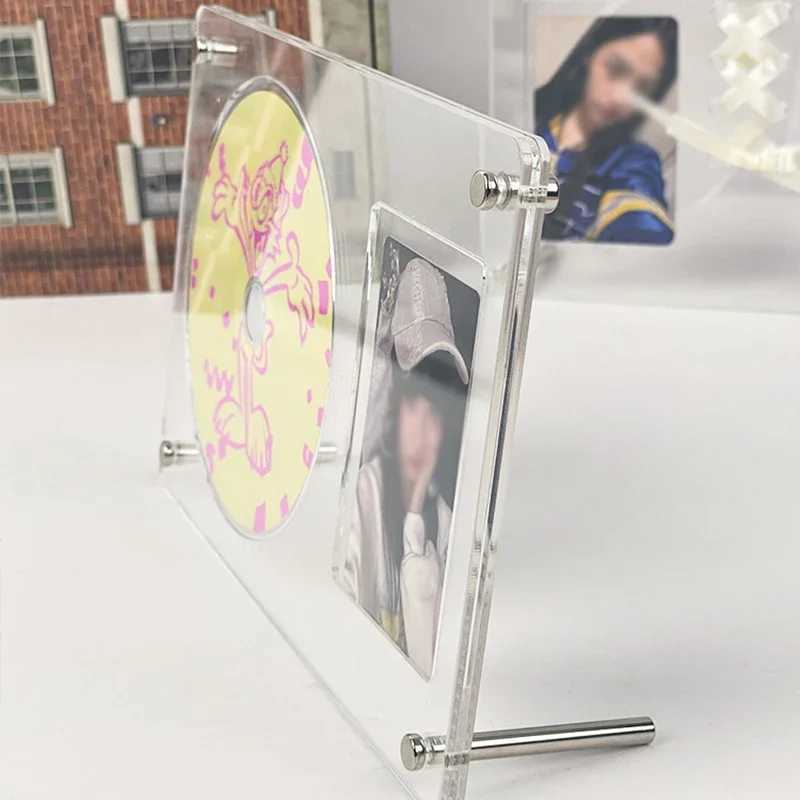 Ins Cd Picture Display Stand Poster Holder Transparent Acrylic Photo Frame Idol Postcards Protector Album Home Room Decor L251110 H260306