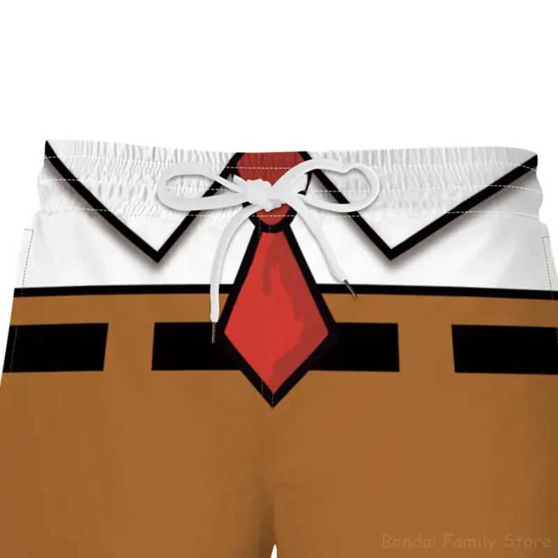 SquarePants Animated Short Film Personalized Childrens Boys Summer Shorts Casual Fitness Shorts Printed Beach Shorts X250410