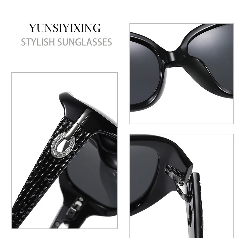 YSYX Polarized Womens Sunglasses ner Fashion Classic Large Frame Glass Retro Oculos De Sol ST2012 250410