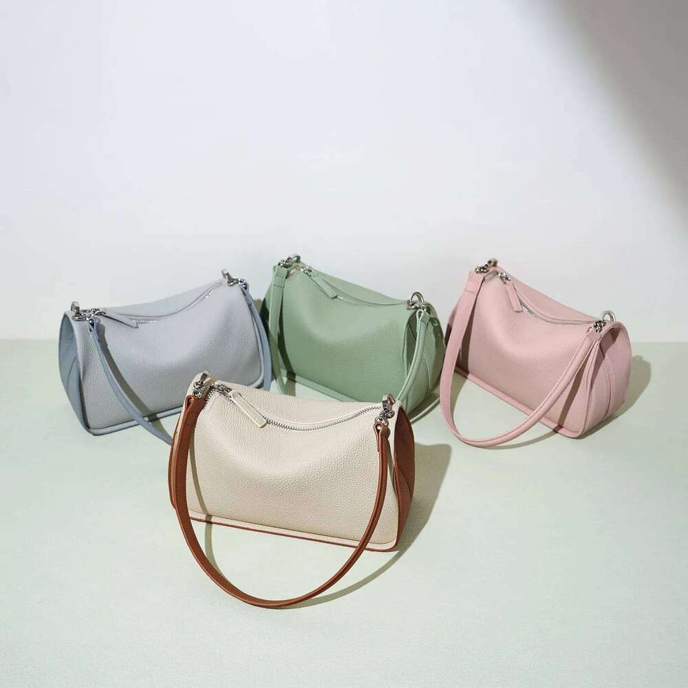 New Genuine Shoulder Small Crossbody Toast Bag Women Versatile Stylish Top Grain Leather Purse For Commute St251110