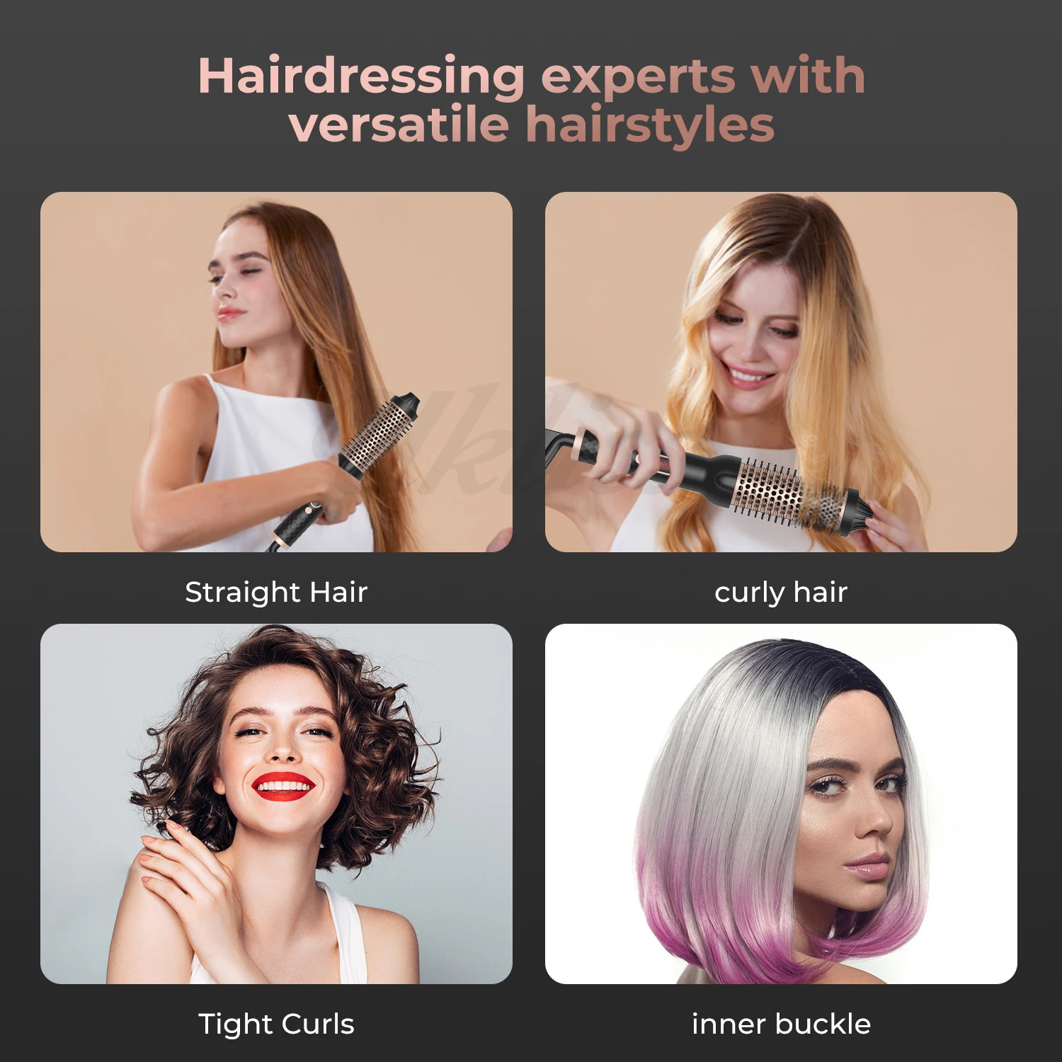 Hair Curler Thermal Brush Heating Curling Iron Brush Heated Round Brush 15 Inch Volumizing Brush Ceramic Hair Straightener Comb 251107